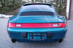 Porsche 993 Coupe Green 1996 Rear View