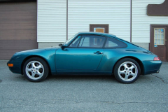 Porsche 993 Coupe Green 1996 Driver Side View