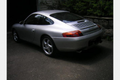 Porsche 996 Coupe Silver 1999 Passenger Side View