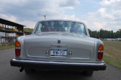 Rolls Royce Silver Shadow Silver Black 1975 Rear View