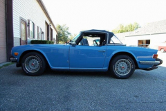 Triumph TR6 Blue 1975 Driver Side View