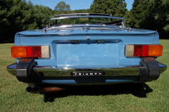 Triumph TR6 Blue 1975 Rear View