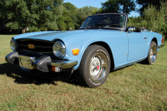 Triumph TR6 Blue 1975 Front View